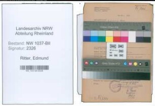 Entnazifizierung Edmund Ritter , geb. 10.09.1896 (Polizeibeamter)