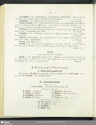 3. Personal-Übersicht