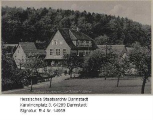Bonsweiher im Odenwald, Juhöhe / Gasthaus und Pension 'Zur Juhöhe' (Besitzer Adam Höfle)