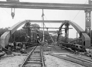Bau der Prinz-Brücke in Hiltrup/Dortmund-Ems-Kanal