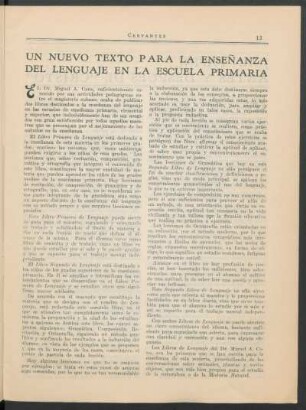 Un nuevo texto para la enseñanza del lenguaje en la escuela primaria