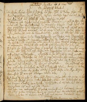206r, Edictum Senatus den Holzkauff betreffend... 1601.
