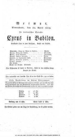 Cyrus in Babilon