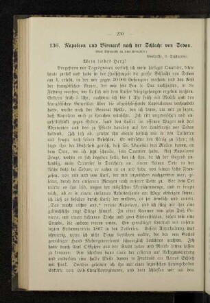 136. Napoleon und Bismarck nach der Schlacht von Sedan.