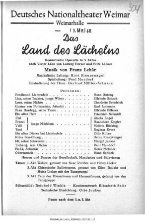 Das Land des Lächelns