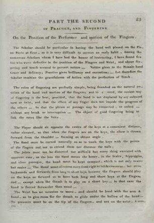 On the Position of the Performer and motion of the Fingers
