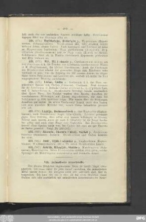 VII. Animalische Arzneistoffe.