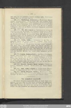 VII. Animalische Arzneistoffe.