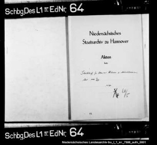 Schuldensachen des Hilmar von Münchhausen