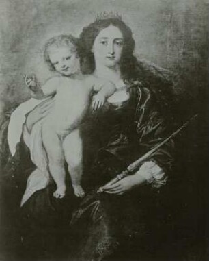 Maria mit dem Kinde als Himmelskönigin