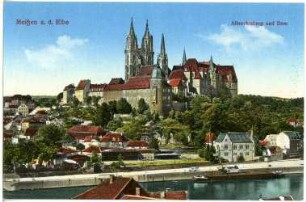 Meißen. Burgberg mit Albrechtsburg und Dom