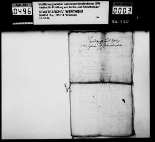 Landrechnung Virneburg, mit Belegen (Nr.1-28)
