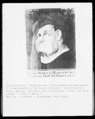 Bildnis des Hofnarren Claus von Ranstedt