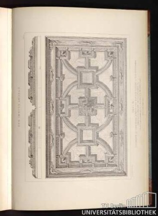 Der Innere Ausbau. Tafel 87. Berlin. Holzdecke im Conferenz-Zimmer der Herren Kayser & von Groszheim Hildebrand'sche Privatstrasse 7a.
