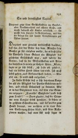 Ein und dreyßigstes Kapitel. - Vierzigstes Kapitel.