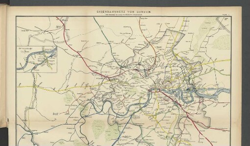 Tafel 4. Eisenbahnnetz von London.