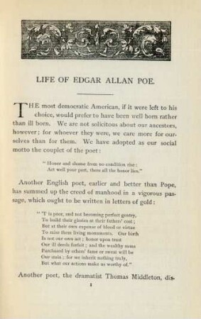 Life of Edgar Allan Poe