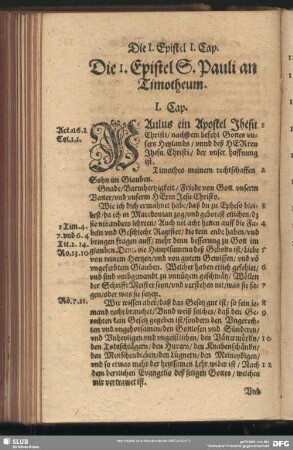 [Die Episteln S. Pauli an Timotheum]