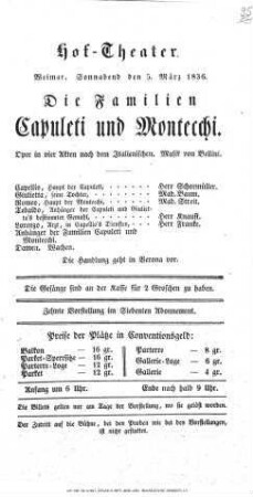 Die Familien Capuleti und Montecchi