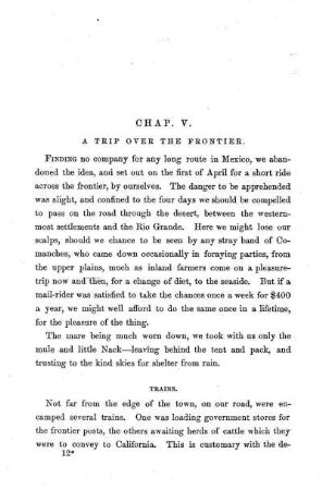 A Trip Over The Frontier