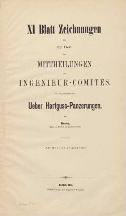 22,Zeichn.: XI Blatt Zeichnungen