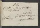 Rechnung von Johann Heinrich Brunner