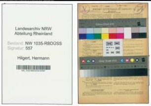Entnazifizierung Hermann Hilgert , geb. 25.04.1905 (Bergmann)