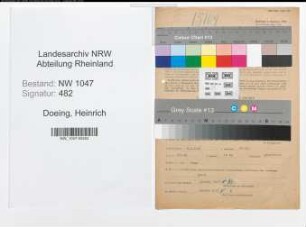 Entnazifizierung Heinrich Doeing , geb. 08.01.1898 (Nachtwaechter)
