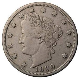 Münze, 5 Cent, 1890