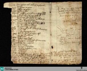 Lateinisch-deutsches Glossar, Fragment - Cod. Donaueschingen A II 24