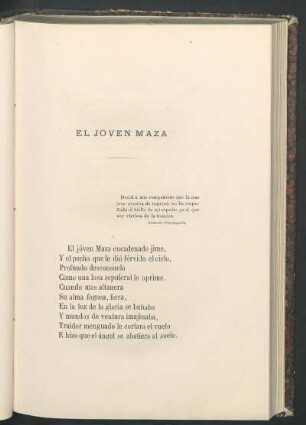 El jóven Maza