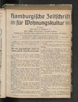 Nummer 10 Januar 1909
