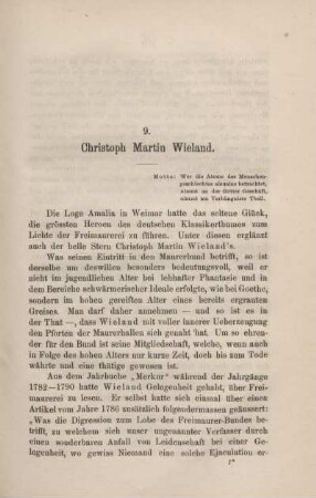 9. Christoph Martin Wieland.