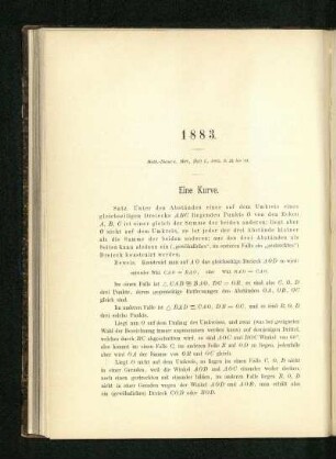 Eine Kurve