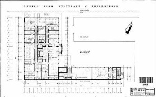 Stuttgart Hbf: Verkleinerung Neubau der Basa Erdgeschoss Blatt Nr.5 Nebengeb. Basa