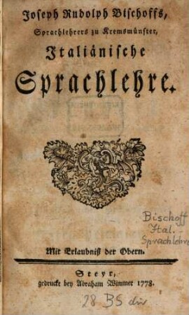 Italienische Sprachlehre