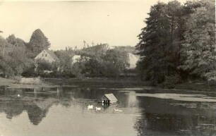 Dorfteich in Schmölln : Wjesny hat w Smělneje