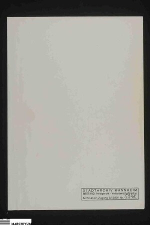 Vermögen des Johann Jacob Reinhardt und seiner verstorbenen Ehefrau Elisabetha, geb. Sieber