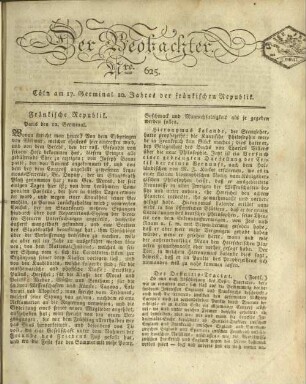 L' observateur. 1800-1810