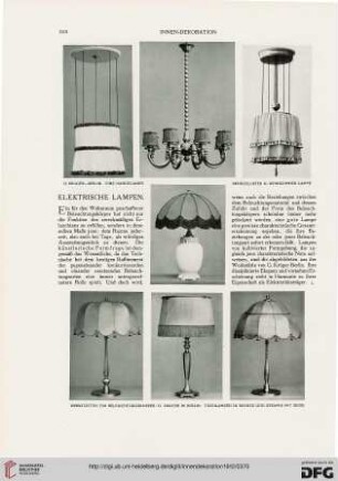 Elektrische Lampen