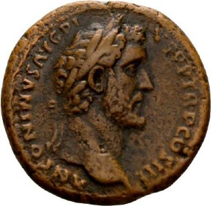 As des Antoninus Pius mit Darstellung der Felicitas