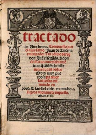 Tractado de vita beata