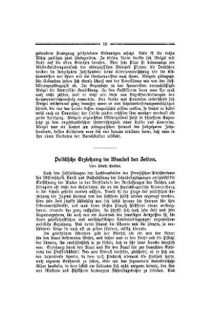 Politische Erziehung im Wandel der Zeiten