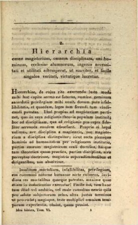 Idea Biblica Ecclesiae Dei, 6. Hierarchiae In Ecclesia Christiana Oeconomia, Modus, Et Ratio; 2