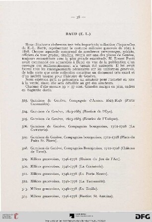 Baud (E. L.) (Nr. 303-353)