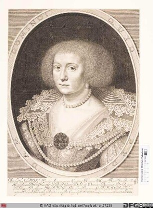 Bildnis Amalia, Prinzessin von Oranien, geb. Gräfin von Solms-Braunfels