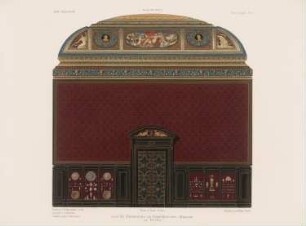 Kunstgewerbemuseum (Martin-Gropius-Bau), Berlin: Saal für Edelmetalle (aus: Architektonisches Skizzenbuch, H. 191/2, 1885)