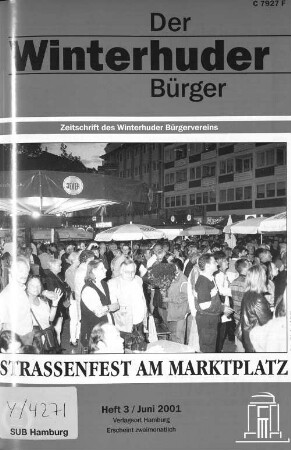 Heft 3 / Juni 2001 : Zeitschrift des Winterhuder Bürgervereins