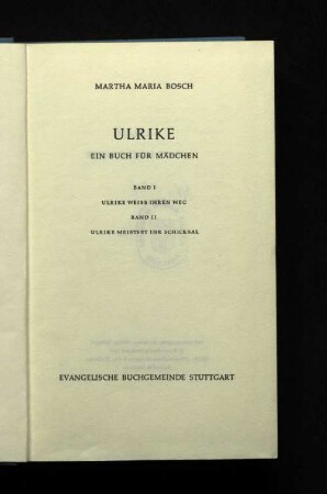 Ulrike : ein Buch für Mädchen