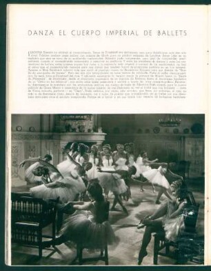Danza el cuerpo imperial de ballets